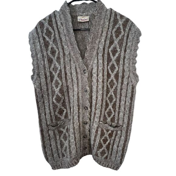 Vintage Nagpal Button Up Sweater Vest - Picture 1 of 3